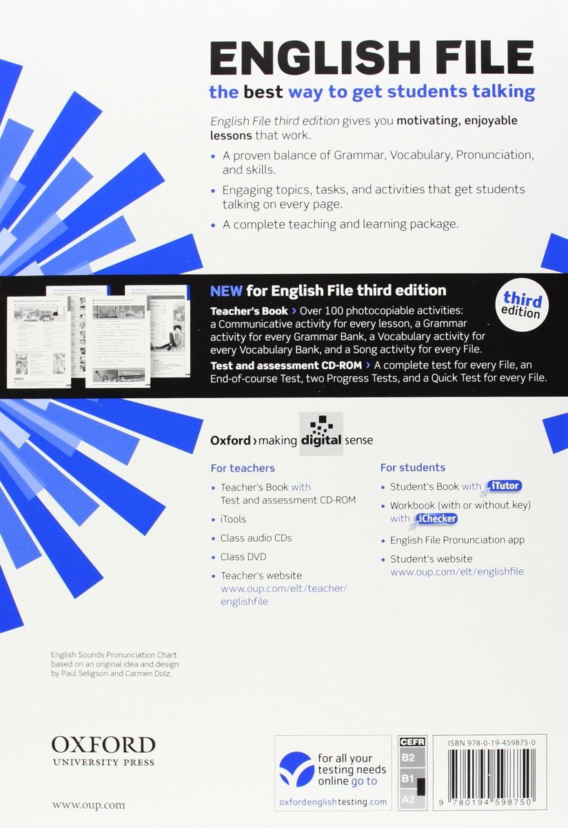 English File (3rd edition)  Pre-Intermediate Teacher's Book with Test and Assessment CD-ROM