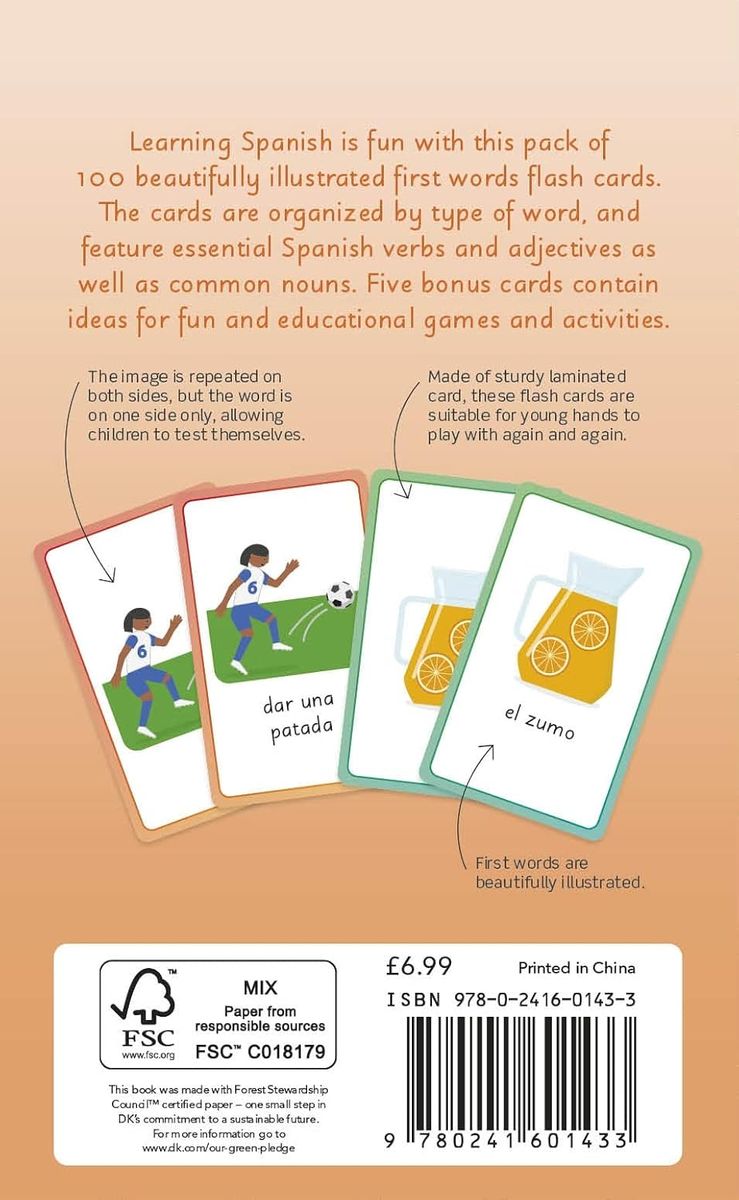 Spanish for Everyone Junior First Words Flash Cards