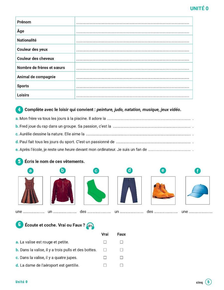 J'aime 2 A2.1 Cahier d'activites