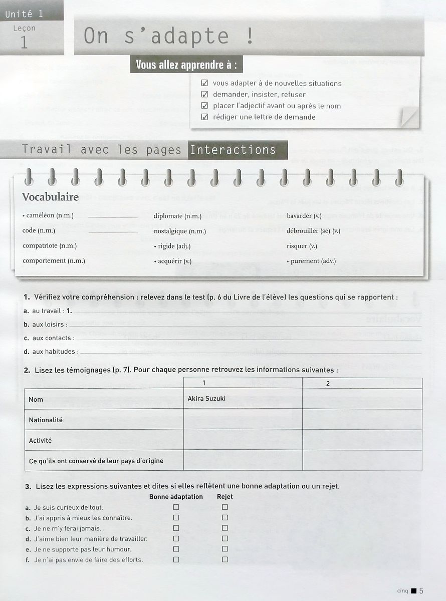 Echo 3 Cahier d'exercices + CD audio