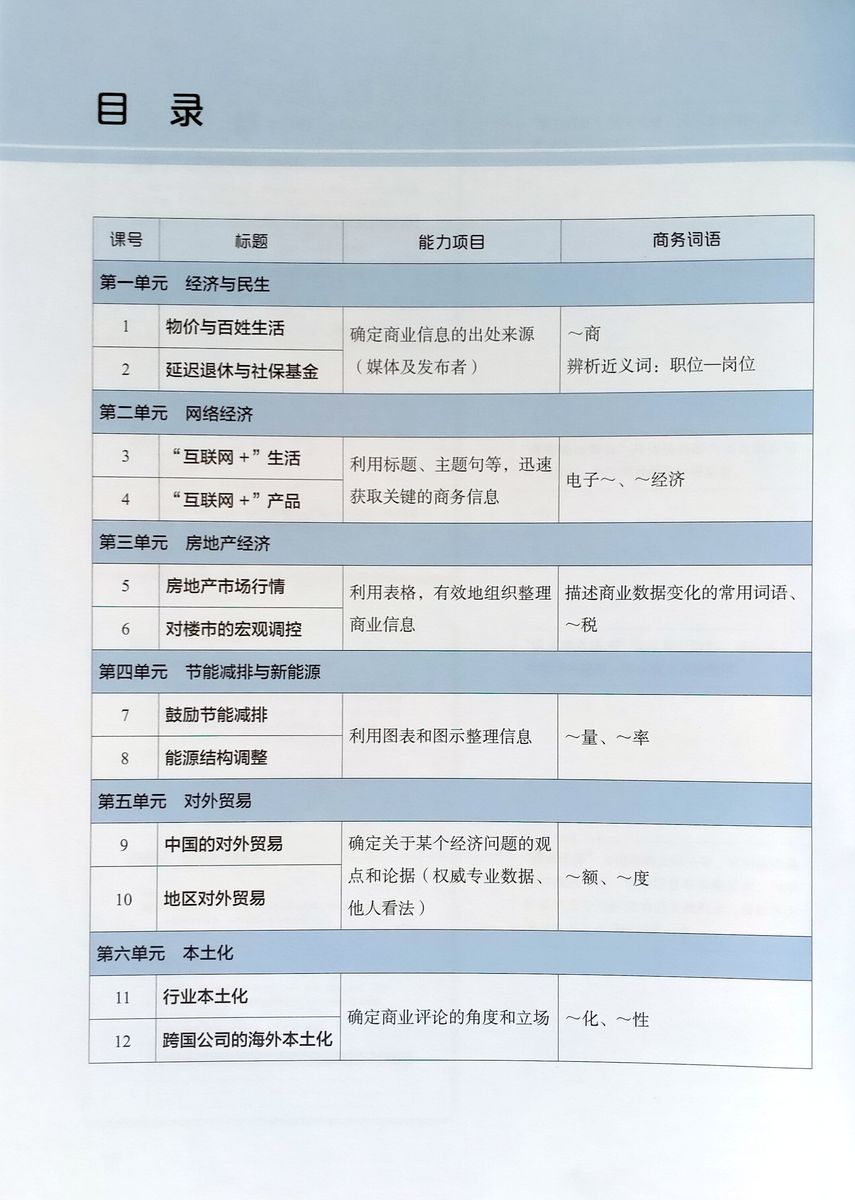 Chinese for Commerce Comprehensive Course I