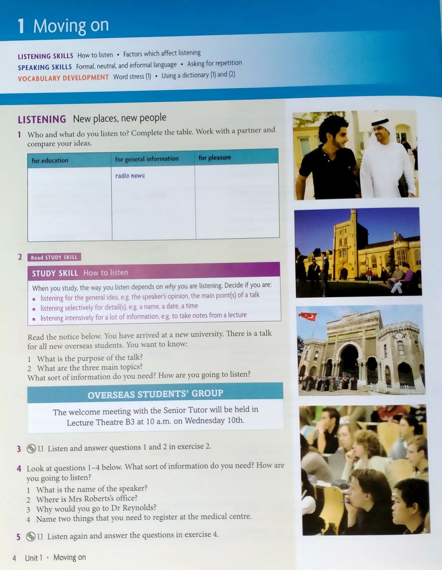 Headway Academic Skills Listening, Speaking and Study Skills 2 Student's Book