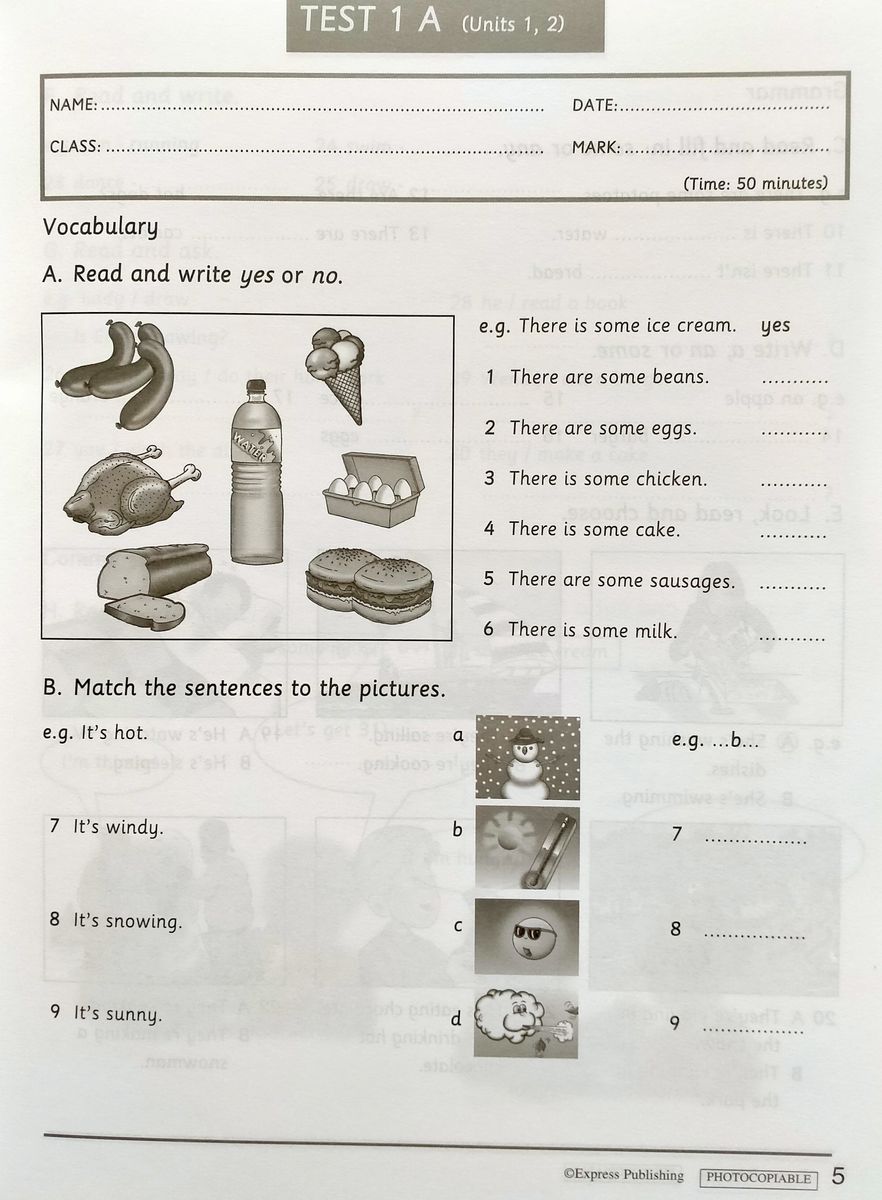 Welcome Plus 2 Test Booklet