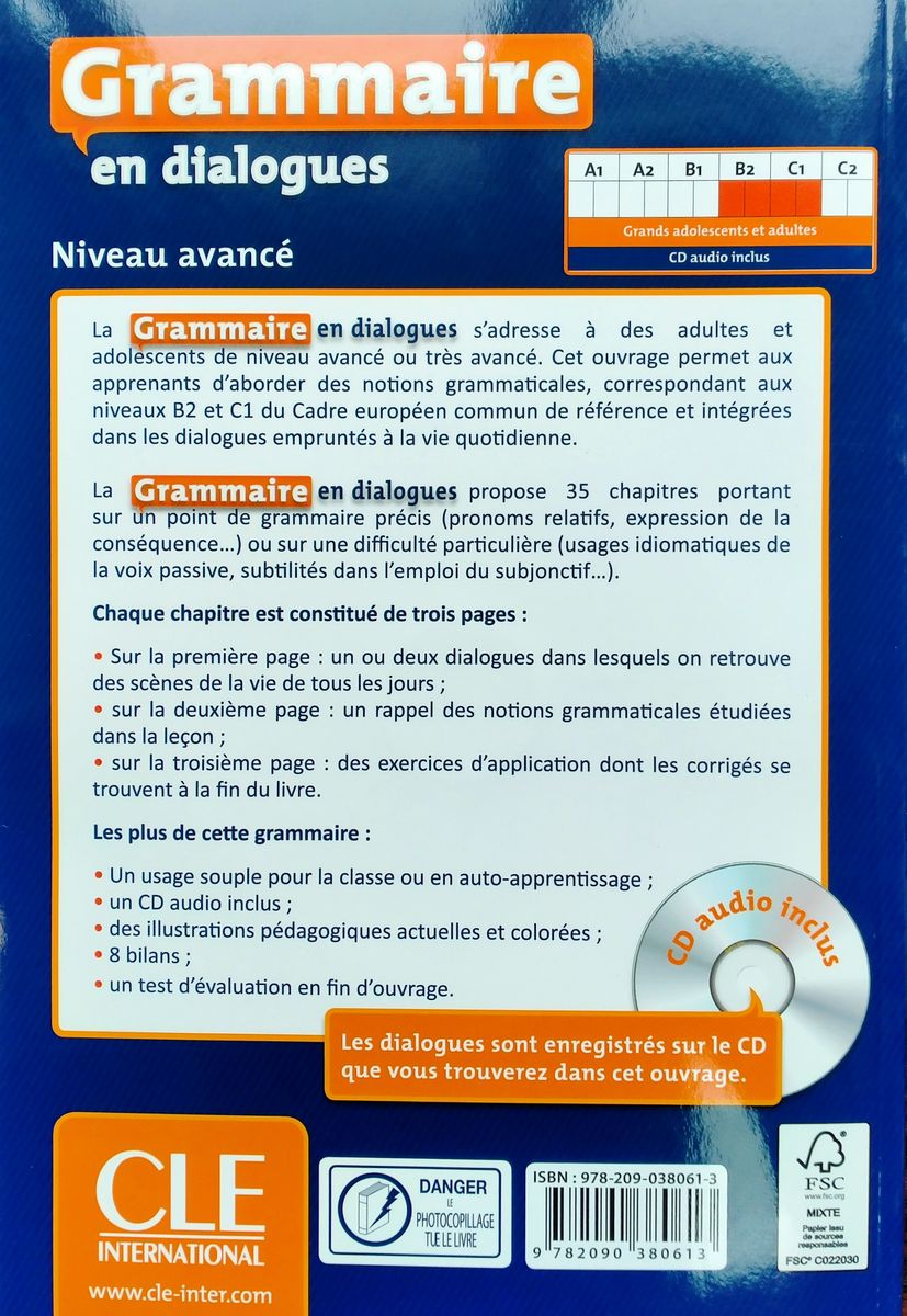 Grammaire en dialogues Avance B2-C1 Livre + CD