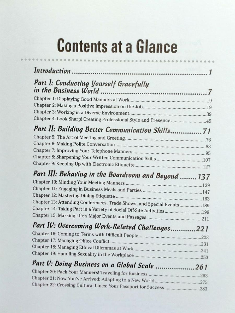Business Etiquette For Dummies