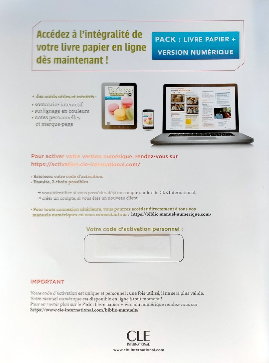 Tendances A2 Livre de l'eleve + Version numerique