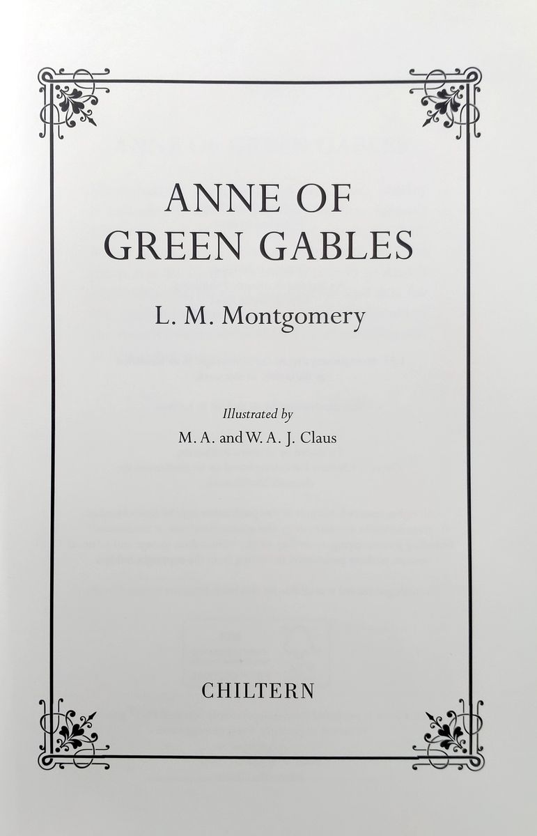 Anne of Green Gables (Chiltern Classic)