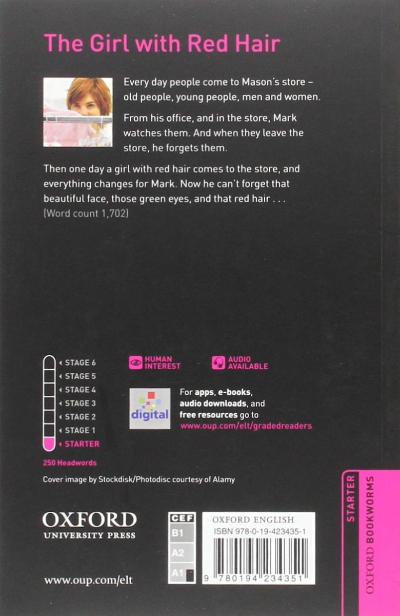 Oxford Bookworms Library  Starter The Girl with Red Hair with Audio Download (access card inside)