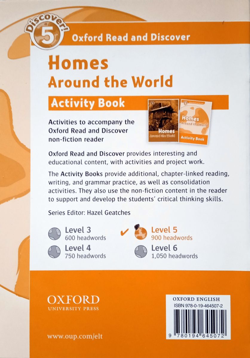 Oxford Read and Discover 5 Homes Around the World Activity Book