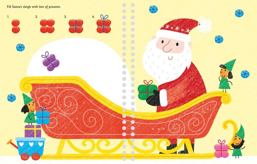Usborne Fingerprint Activities Santa's Workshop