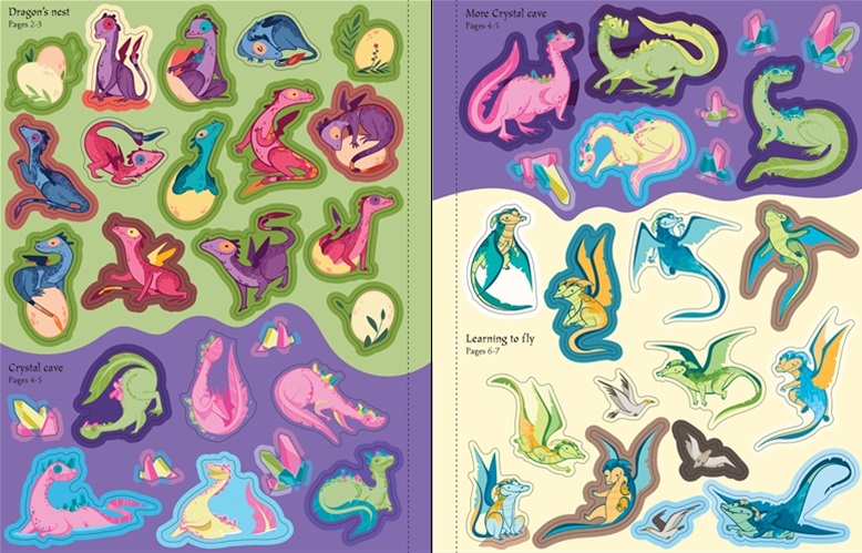 Usborne Dragons Sticker Book