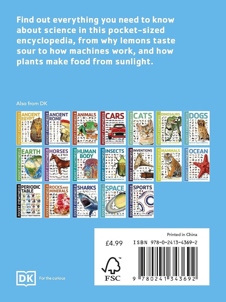 DK Pocket Eyewitness Science Facts at Your Fingertips