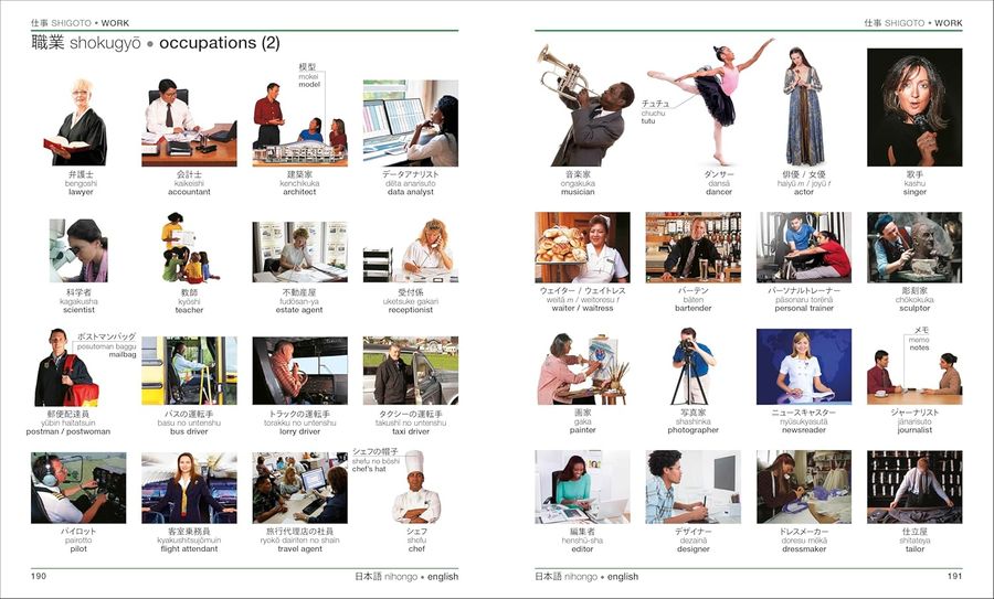 Japanese-English Bilingual Visual Dictionary with Free Audio App