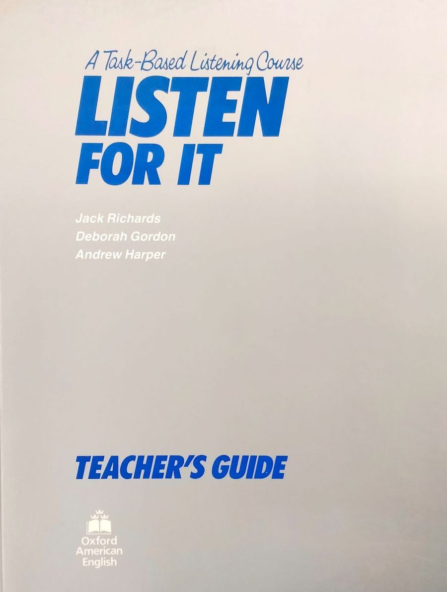 Listen for It Teacher's Book