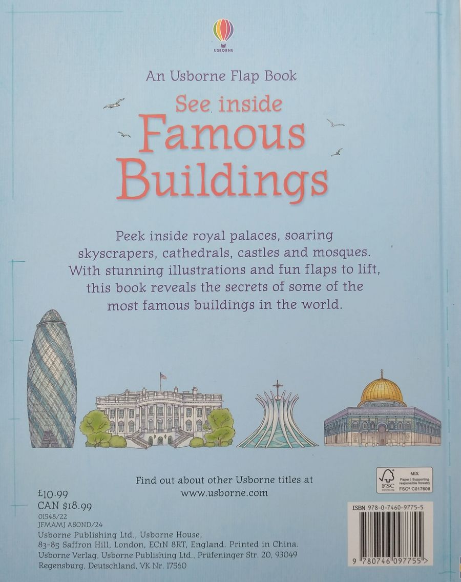 An Usborne Flap Book See Inside Famous Buildings