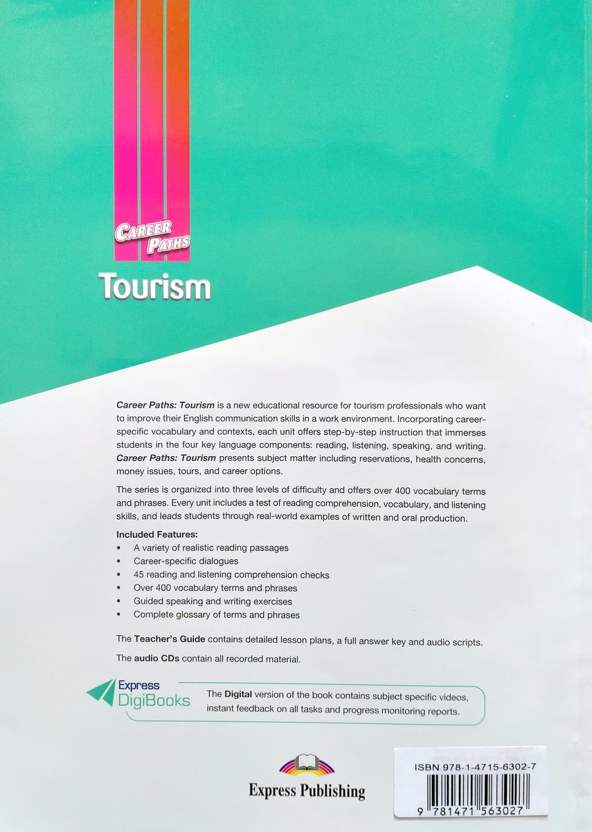 Career Paths Tourism Teacher's Guide, Student's Book with Digibook and Online Audio