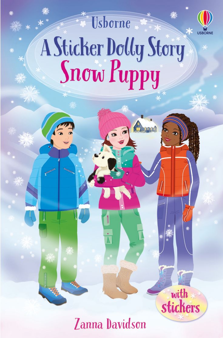 Usborne A Sticker Dolly Story Snow Puppy