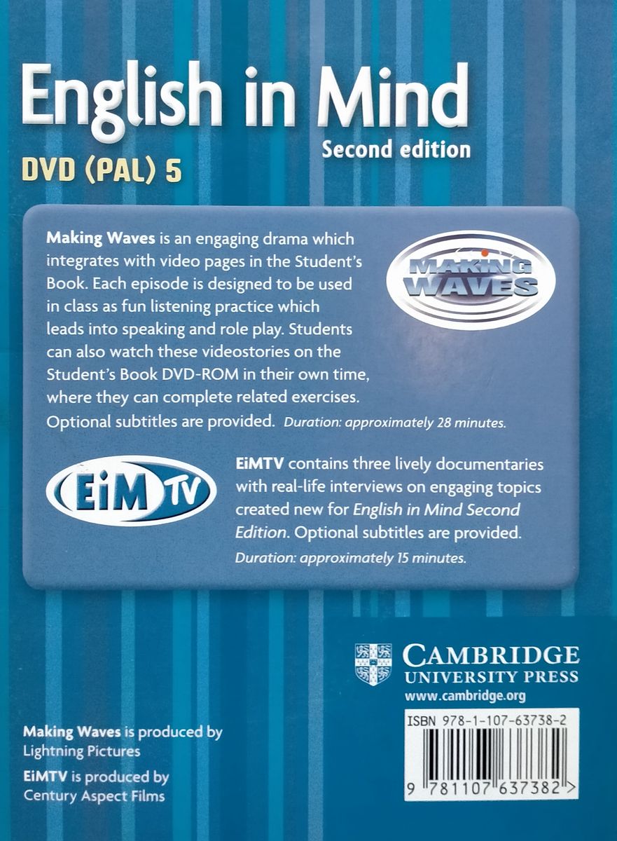 English in Mind (2nd Edition) 5 DVD