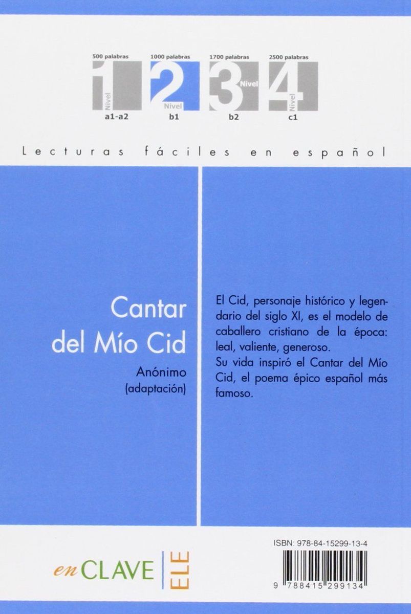 Lecturas faciles en espanol 2 Cantar del Mio Cid