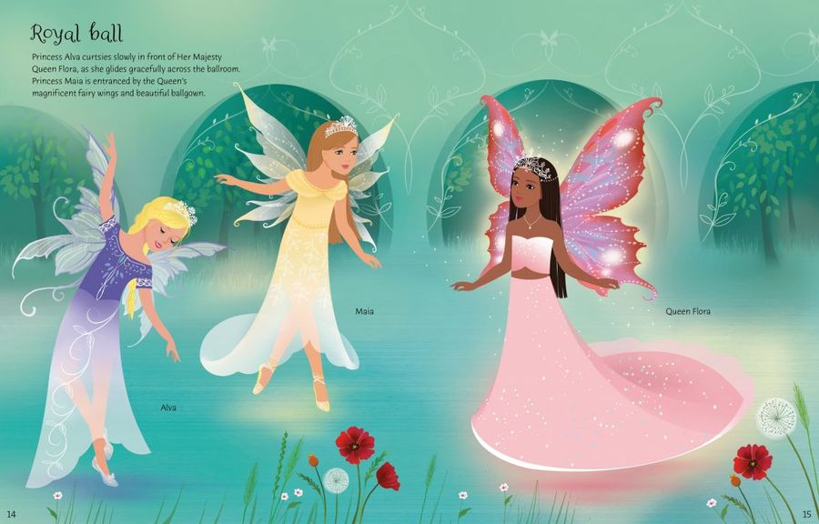 Usborne Sticker Dolly Dressing Fairy Princesses