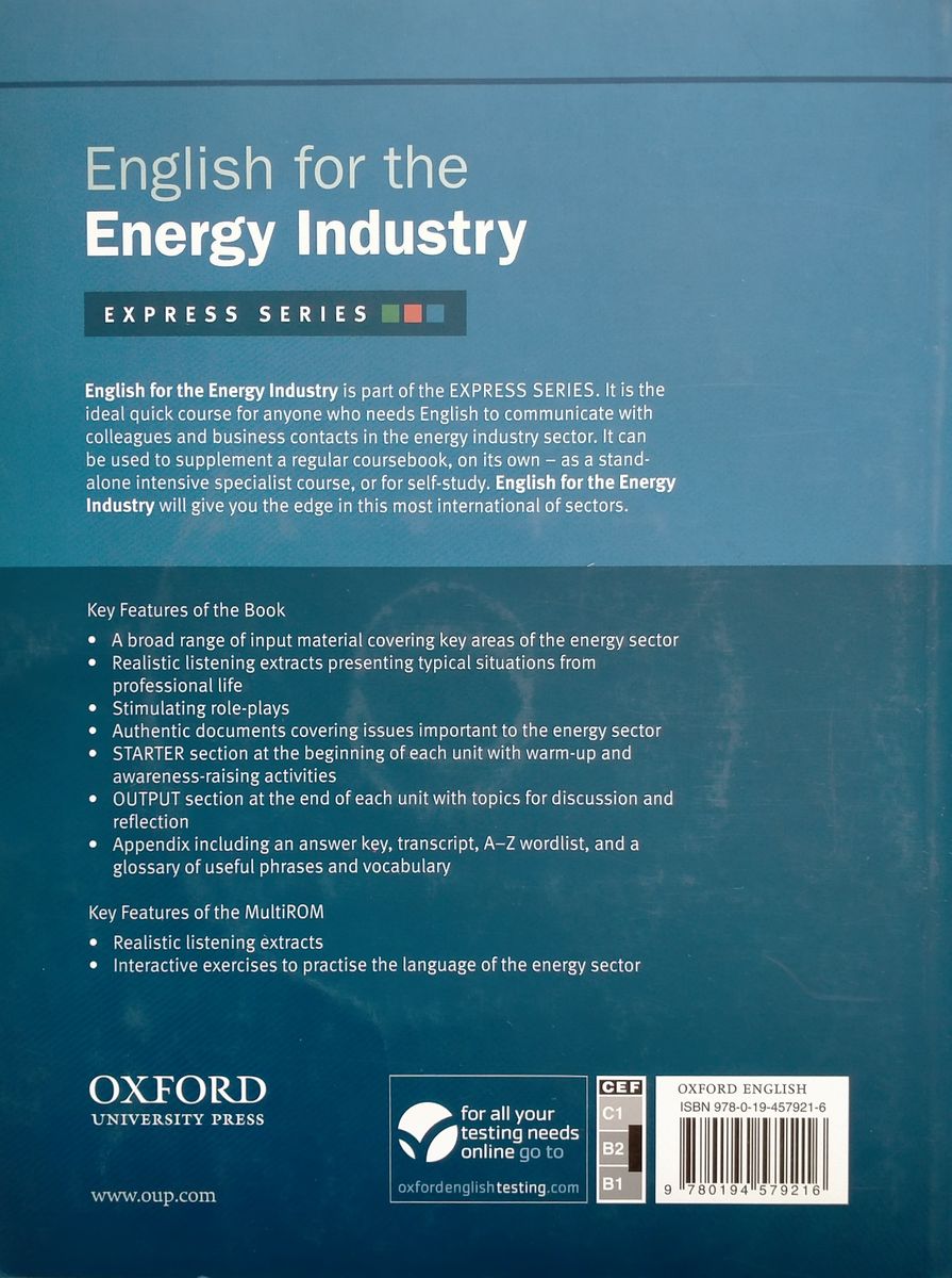 Express Series English for the Energy Industry Student's Book