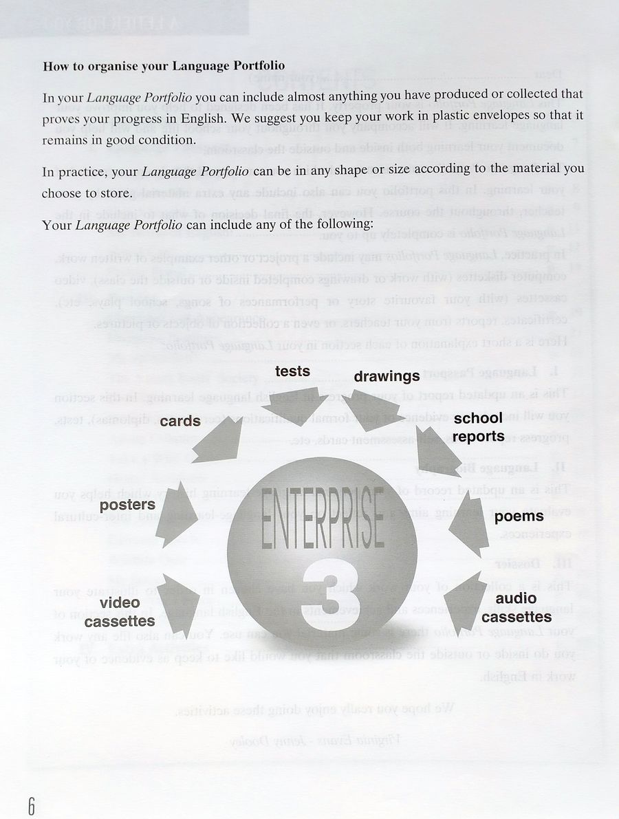 Enterprise 3 Pre-Intermediate My Language Portfolio