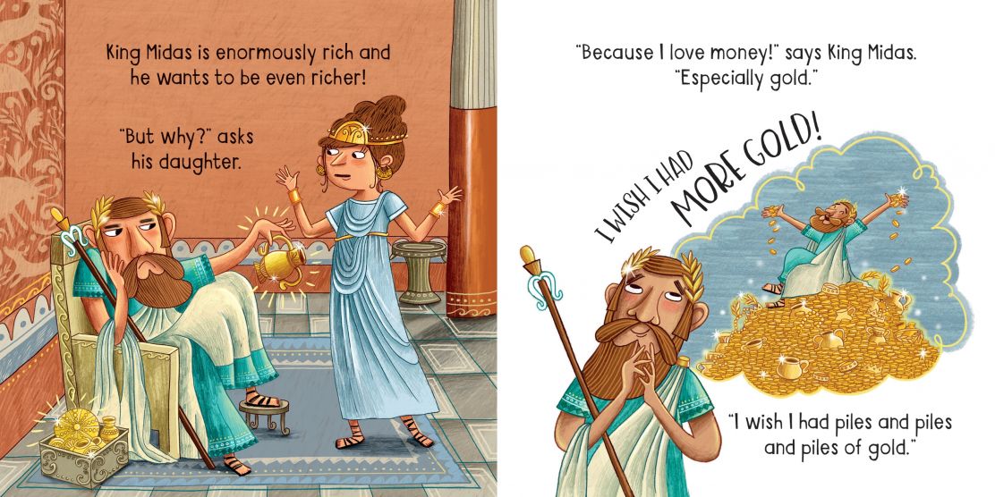 Usborne Little Board Books The King who Loved Gold