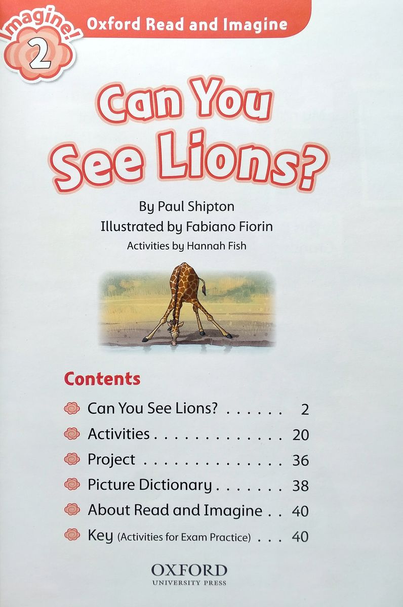 Oxford Read and Imagine 2 Can You See Lions with Audio Download (access card inside)