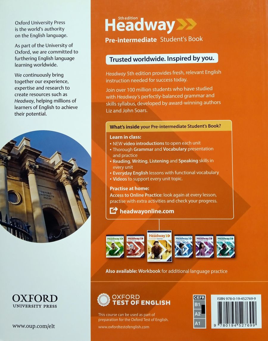 Headway (5th edition) Pre-Intermediate Student's Book with Online Practice