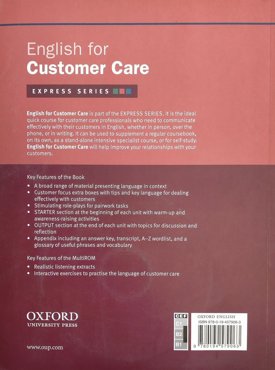 Express Series English for Customer Care Student's Book