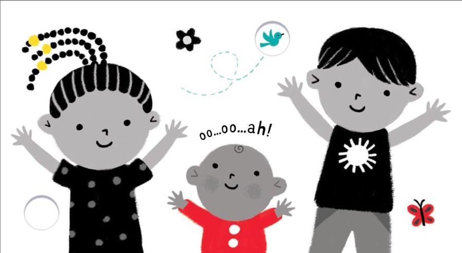 Usborne Baby's Black and White Book Hello