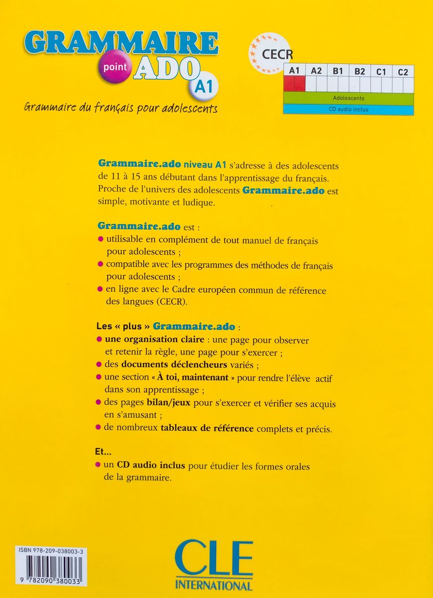 Grammaire Point Ado A1 livre + CD