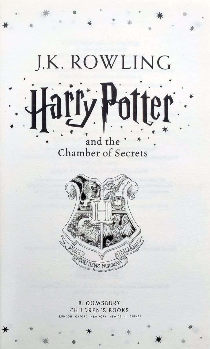 Harry Potter and the Chamber of Secrets Hardback