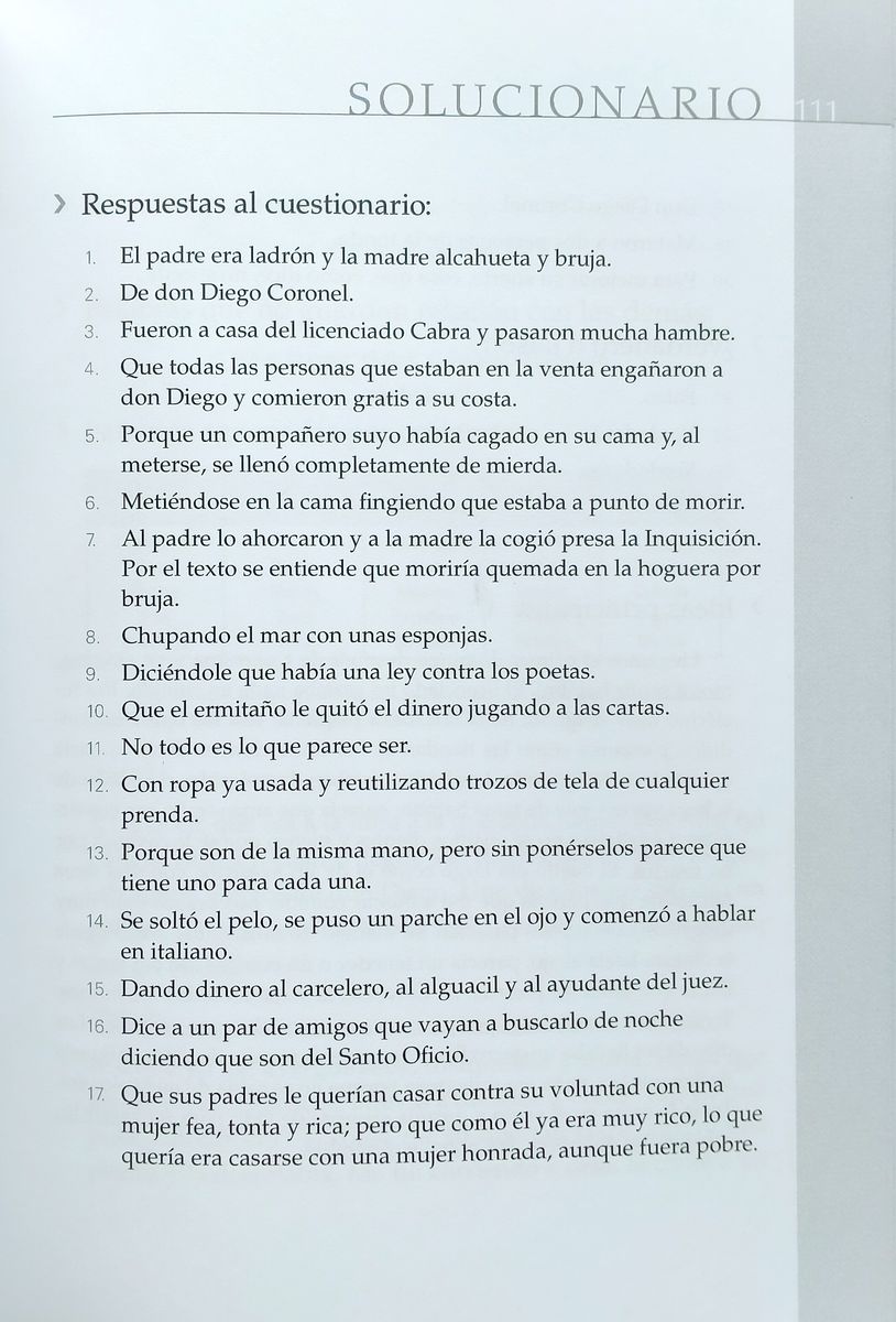 Literatura hispanica de Facil Lectura El Buscon + Audio