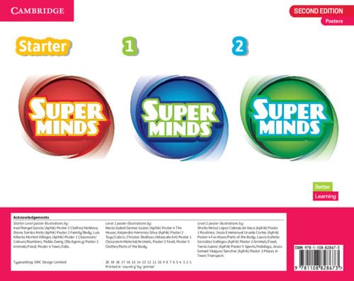 Super Minds (2nd edition) Starter, 1 & 2 Posters