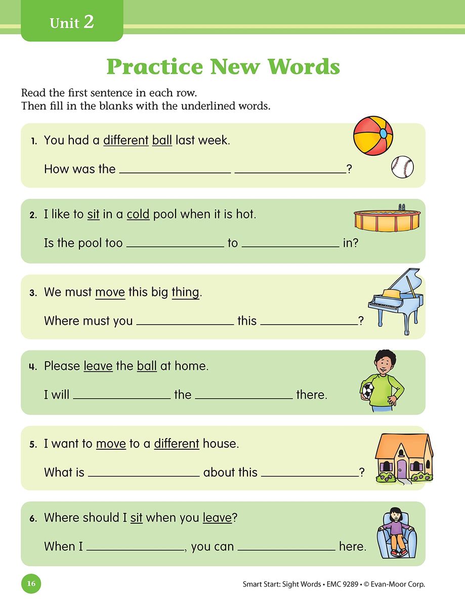Smart Start Sight Words Grade 1