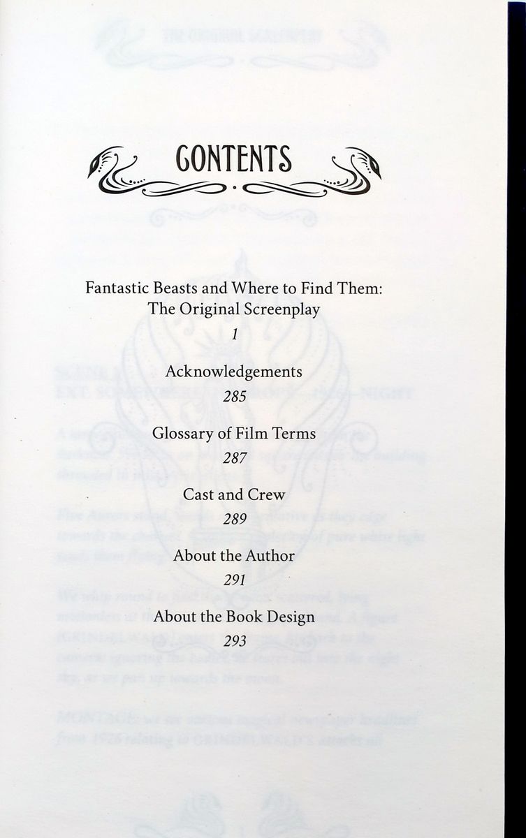 Fantastic Beasts and Where to Find Them The Original Screenplay Hardback