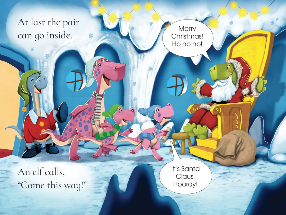 Usborne First Reading 3 Dinosaur Tales The Dinosaurs who Met Santa Claus
