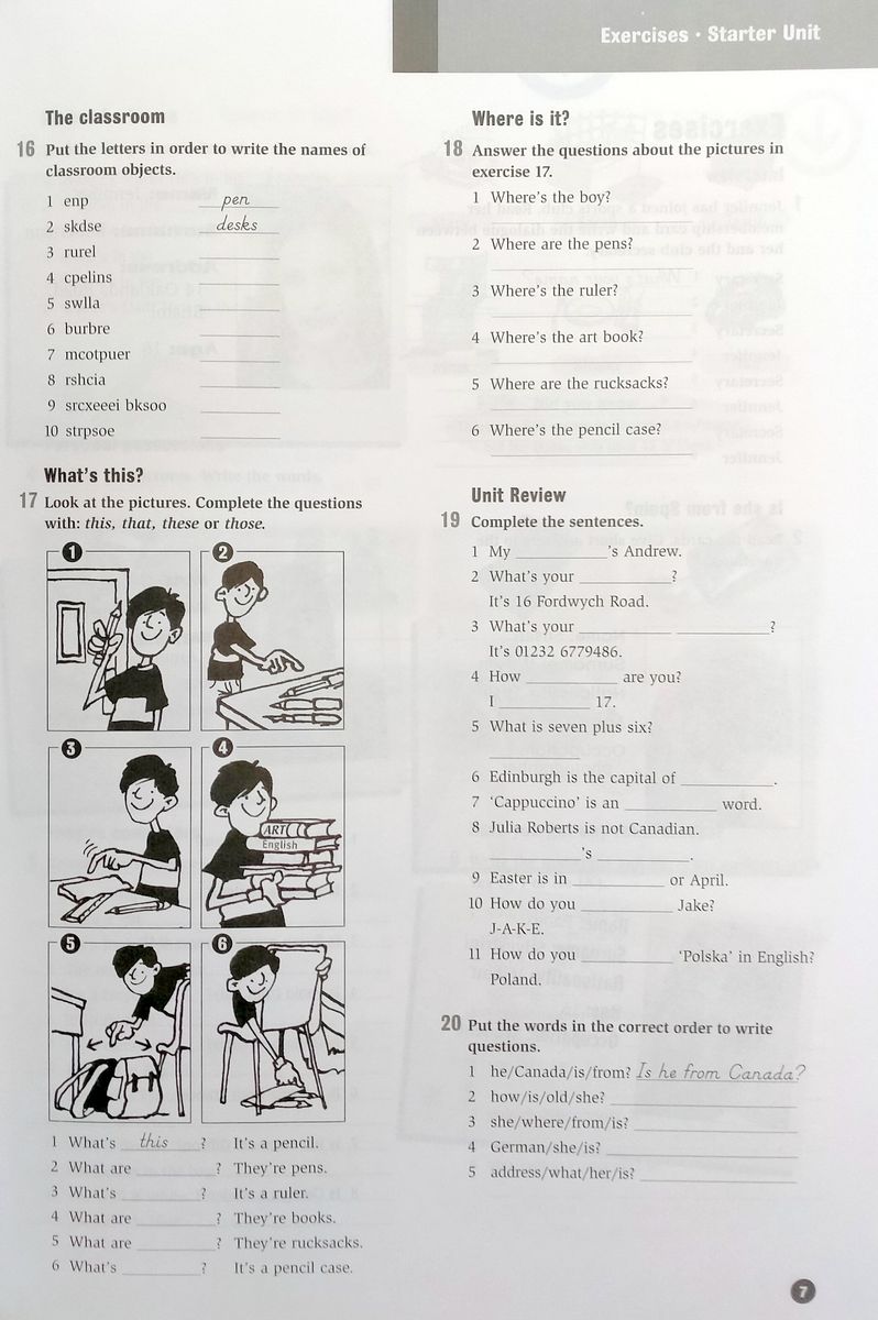 Horizons 1 Workbook
