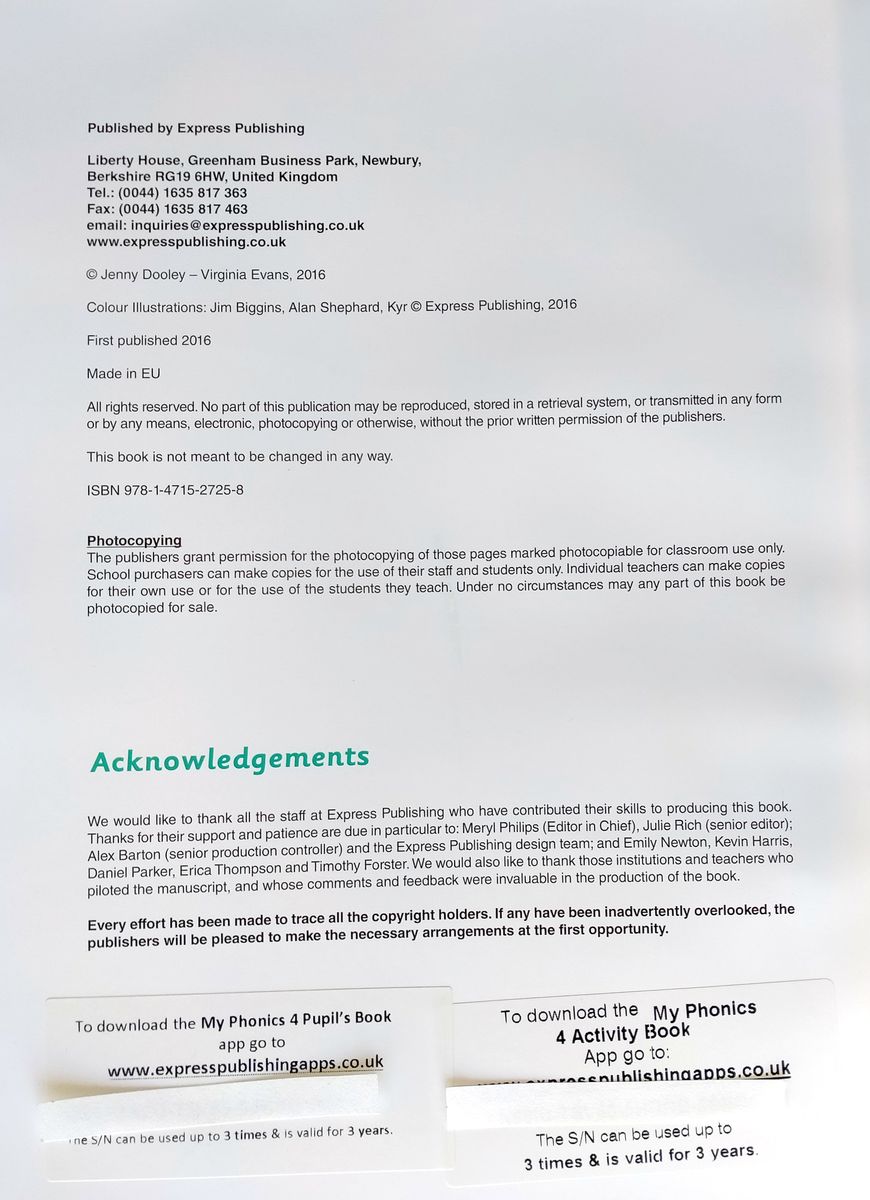 My Phonics 4 Teacher's Book with Cross-Platform Application