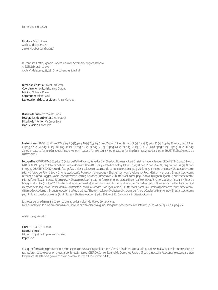 Companeros 1 A1 Cuaderno de ejercicios