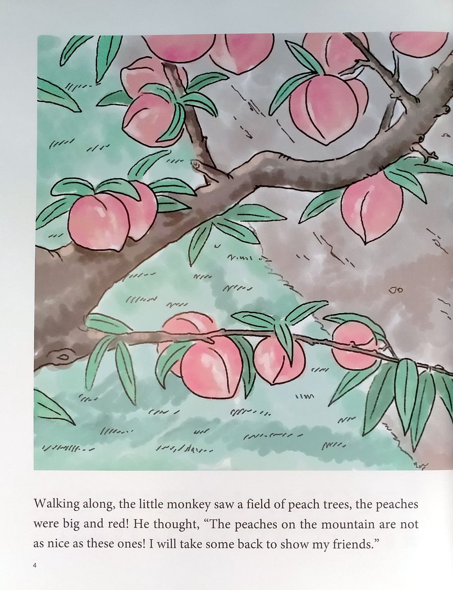My First Chinese Storybooks Animals A Monkey Looking for Food