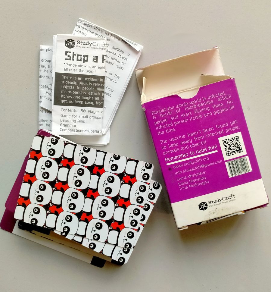 Карточная игра Stop a Pandemic Card Game to Practice Comparatives and Superlatives of adjectives