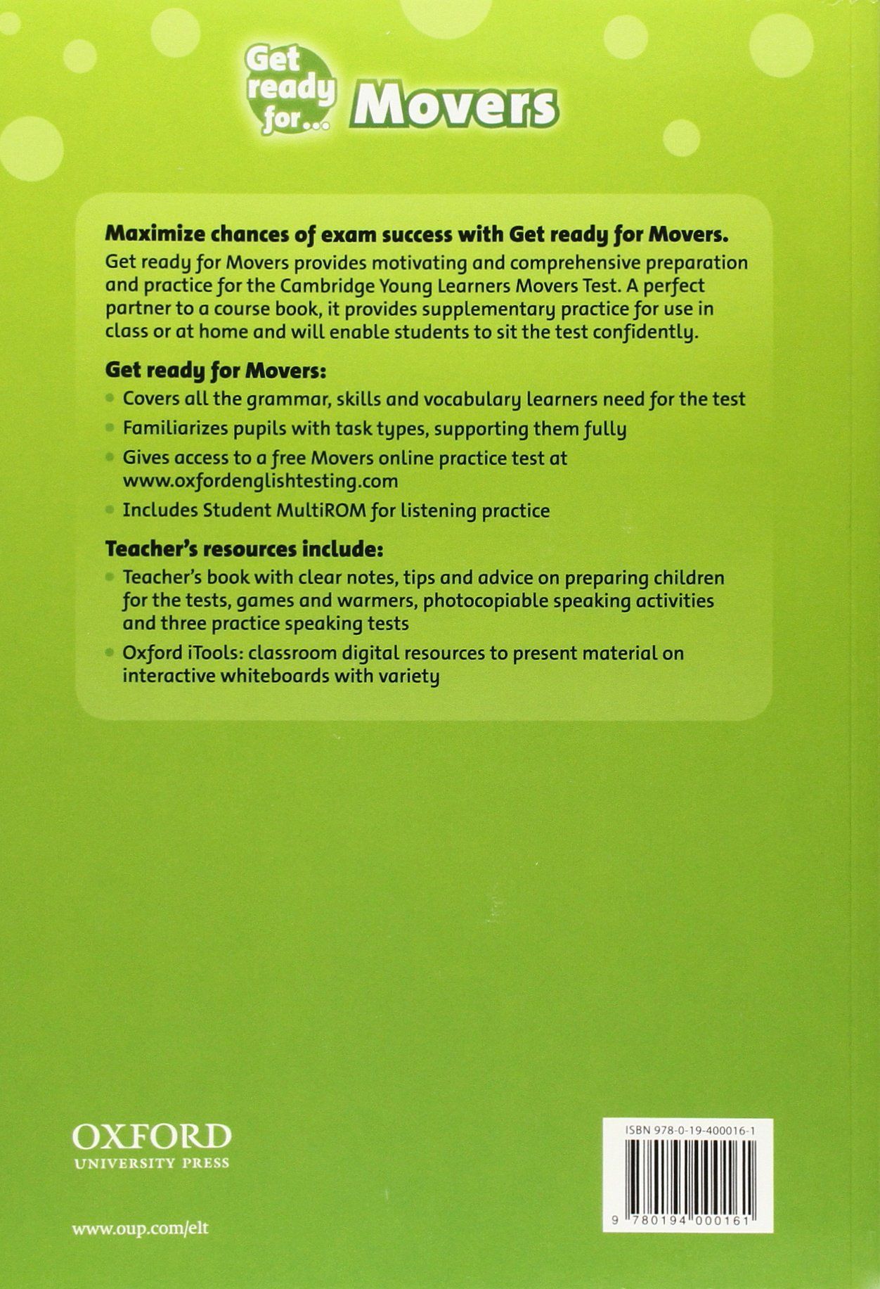 Get Ready for Movers Teacher's Book