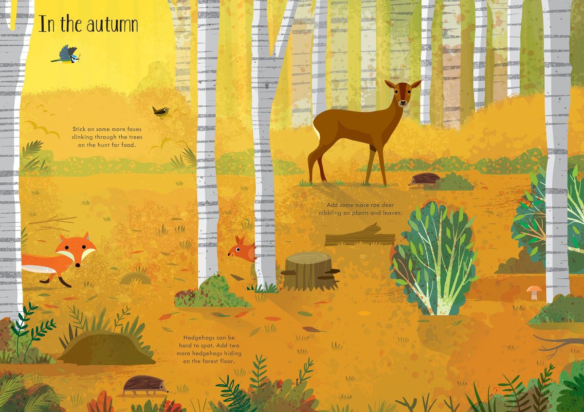 Usborne Little First Stickers Woodlands