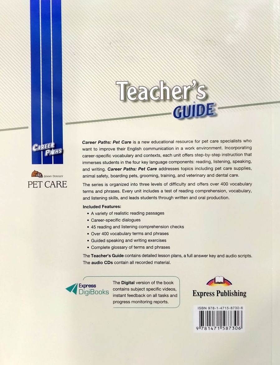 Career Paths Pet Care Teacher's Guide