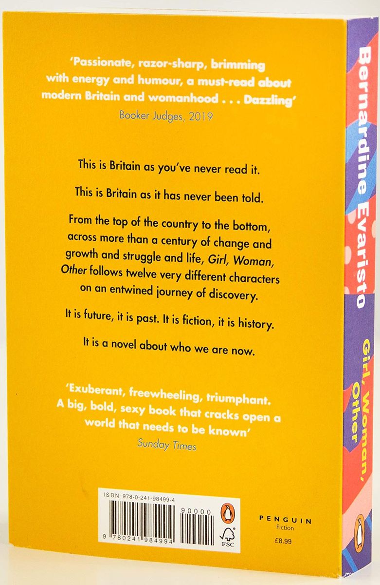 Girl, Woman, Other Winner of the Booker Prize 2019