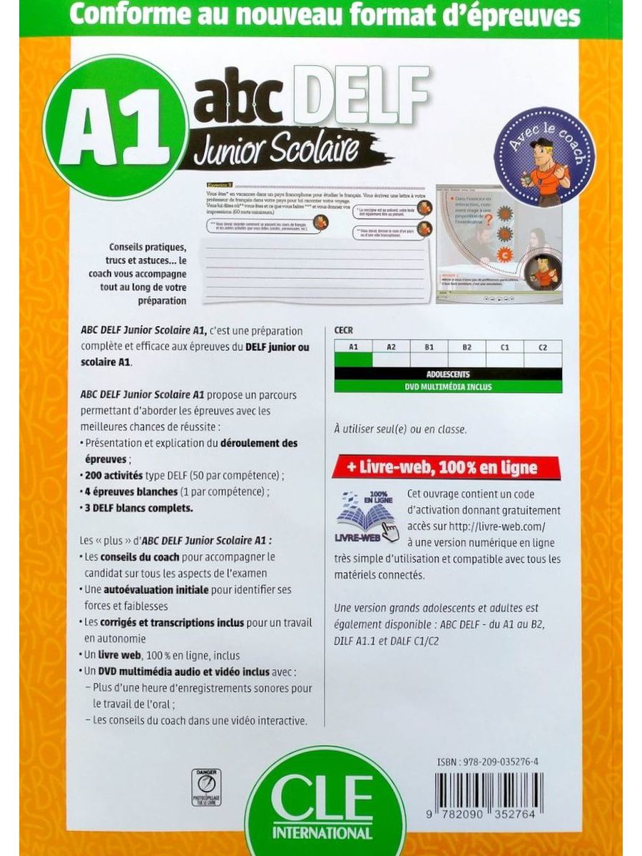 ABC DELF Junior scolaire A1 Livre + DVD + web