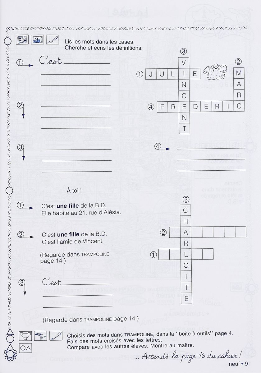 Trampoline 1 Cahier d'activites