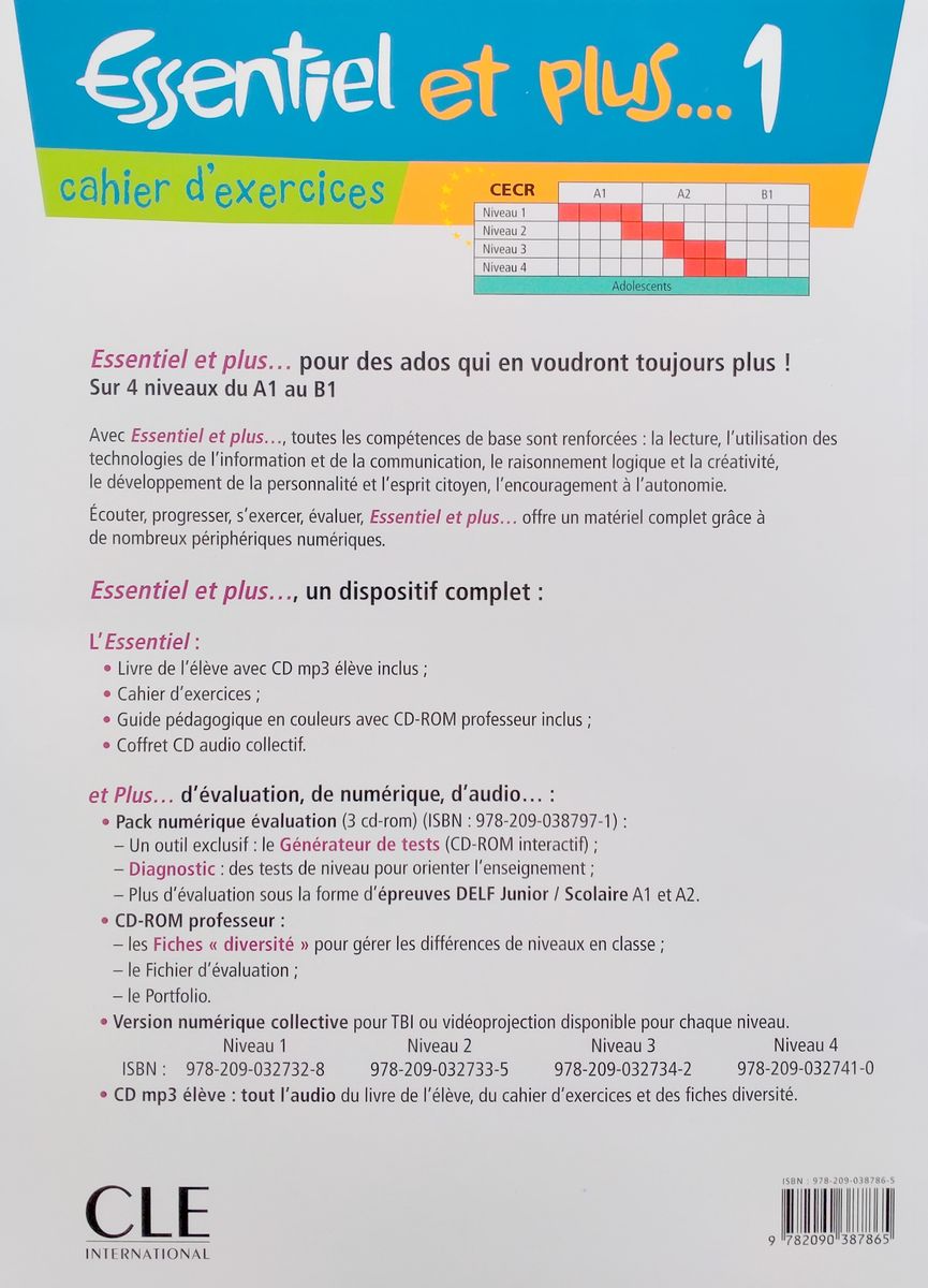 Essentiel et plus 1 Cahier d'exercices